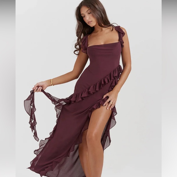 Ivy Midi Dress - Berry - Picture 3 of 7